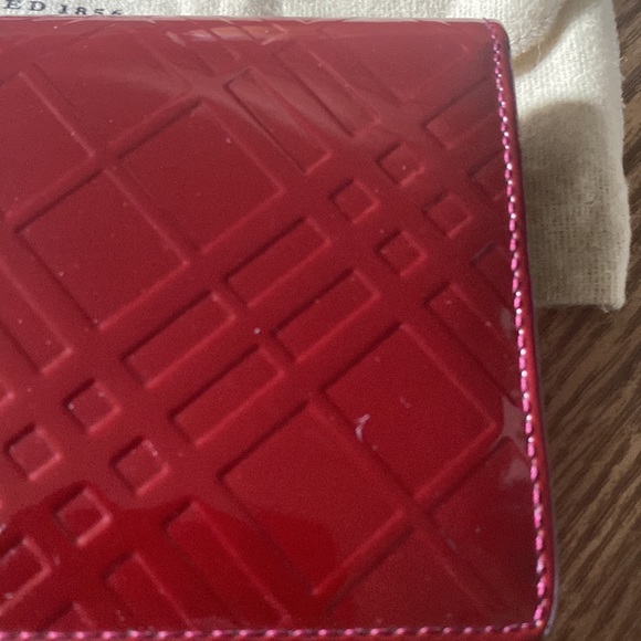Gorgeous red Burberry long wallet with dust bag very good condition - Picture 3 of 13